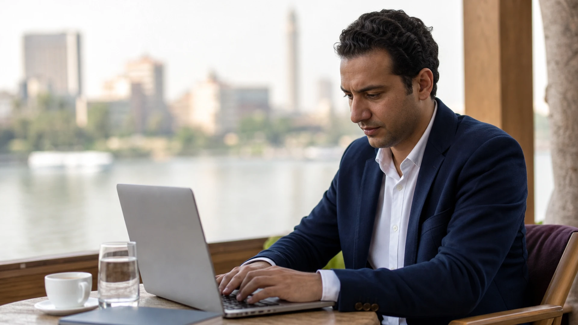 رائد أعمال في القاهرة يعمل على تأسيس شركة UK Ltd عن بُعد