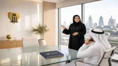 استشارة تأسيس شركة UK في مكتب Eteform مضيء بعلامة تجارية دقيقة